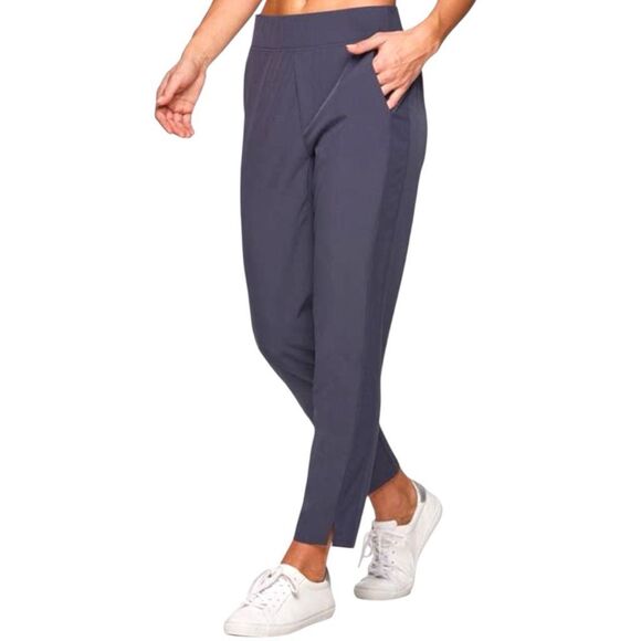 RBX Pants - RBX Active Women's Ribbed Side Woven Ankle Pant Joggers With Pockets Size Large